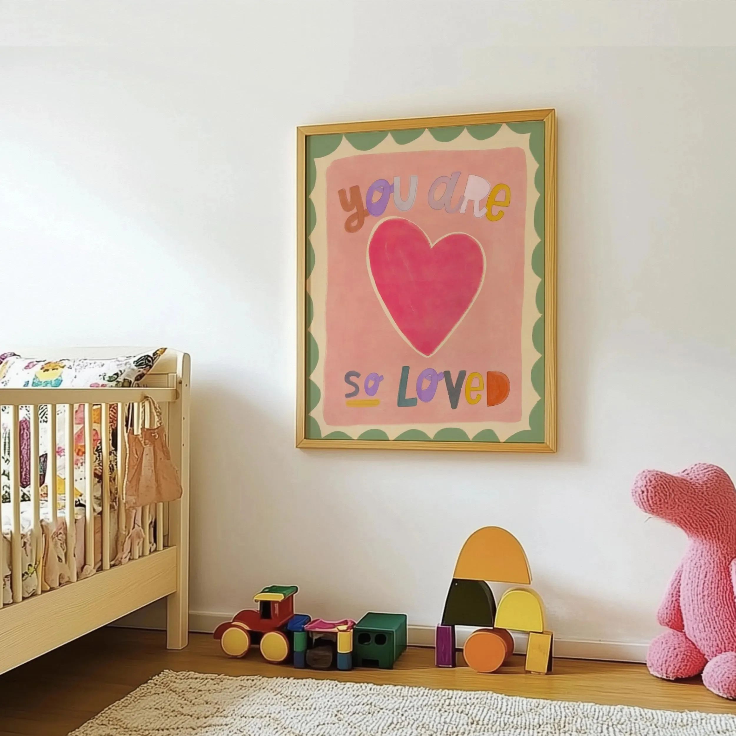 Believe in Magic Unicorn Nursery Wall Art Canvas Print for Girls Room Decor