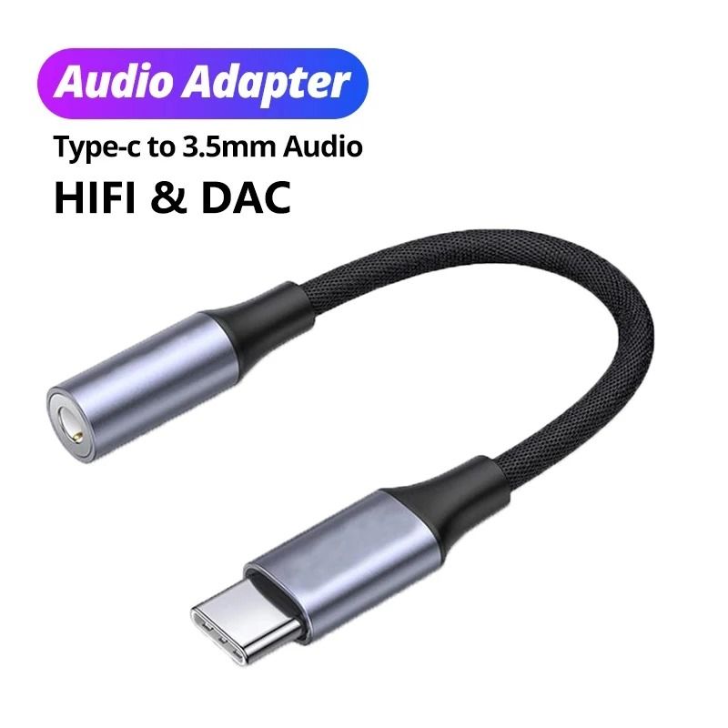 USB C to 3.5mm Audio Adapter Cable Headphone Jack Converter for Smartphones