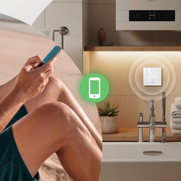 Smart Thermostat Battery Powered Thermo Regulator by Alexa Google Home