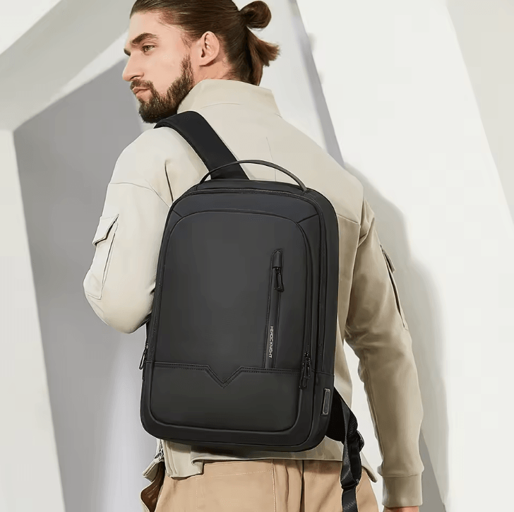 Heroic Knight Slim 15.6-Inch Laptop Backpack – Waterproof Business & School Bag with USB Charging