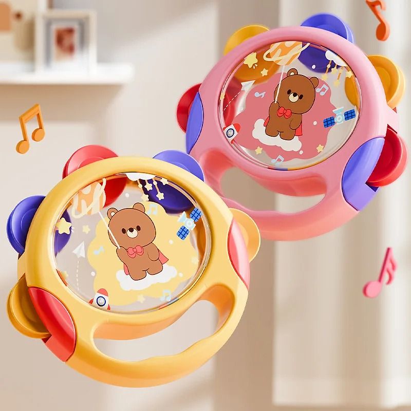 Baby Handheld Tambourine Musical Drum Toy