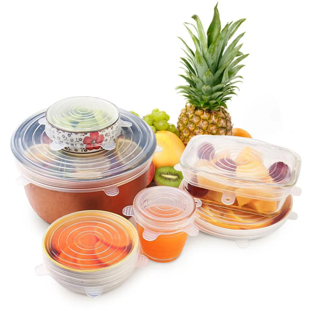 Silicone Stretch Lids – Durable & Eco-Friendly Elastic Food Covers for Bowls & Cans