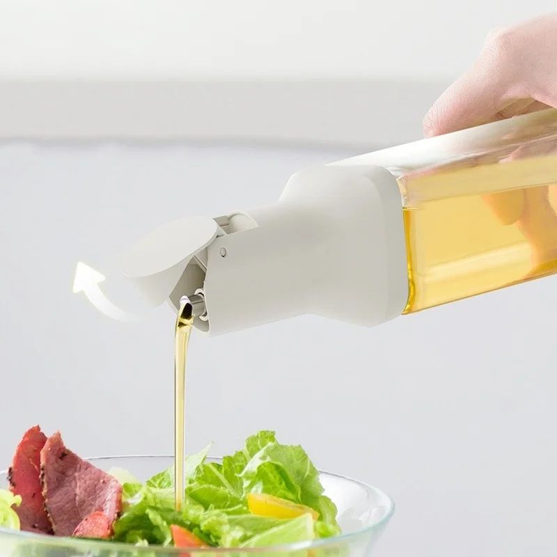 500ml Glass Oil Dispenser Bottle Leak Proof Kitchen Container
