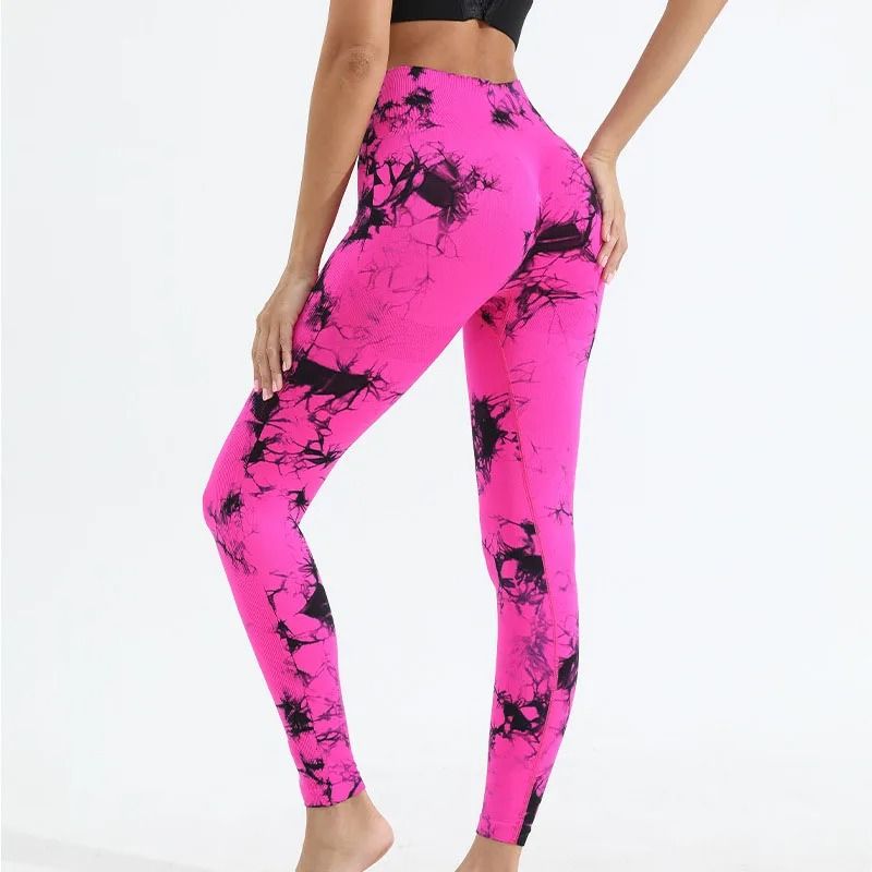 Women's Seamless Tie-Dye Yoga Leggings