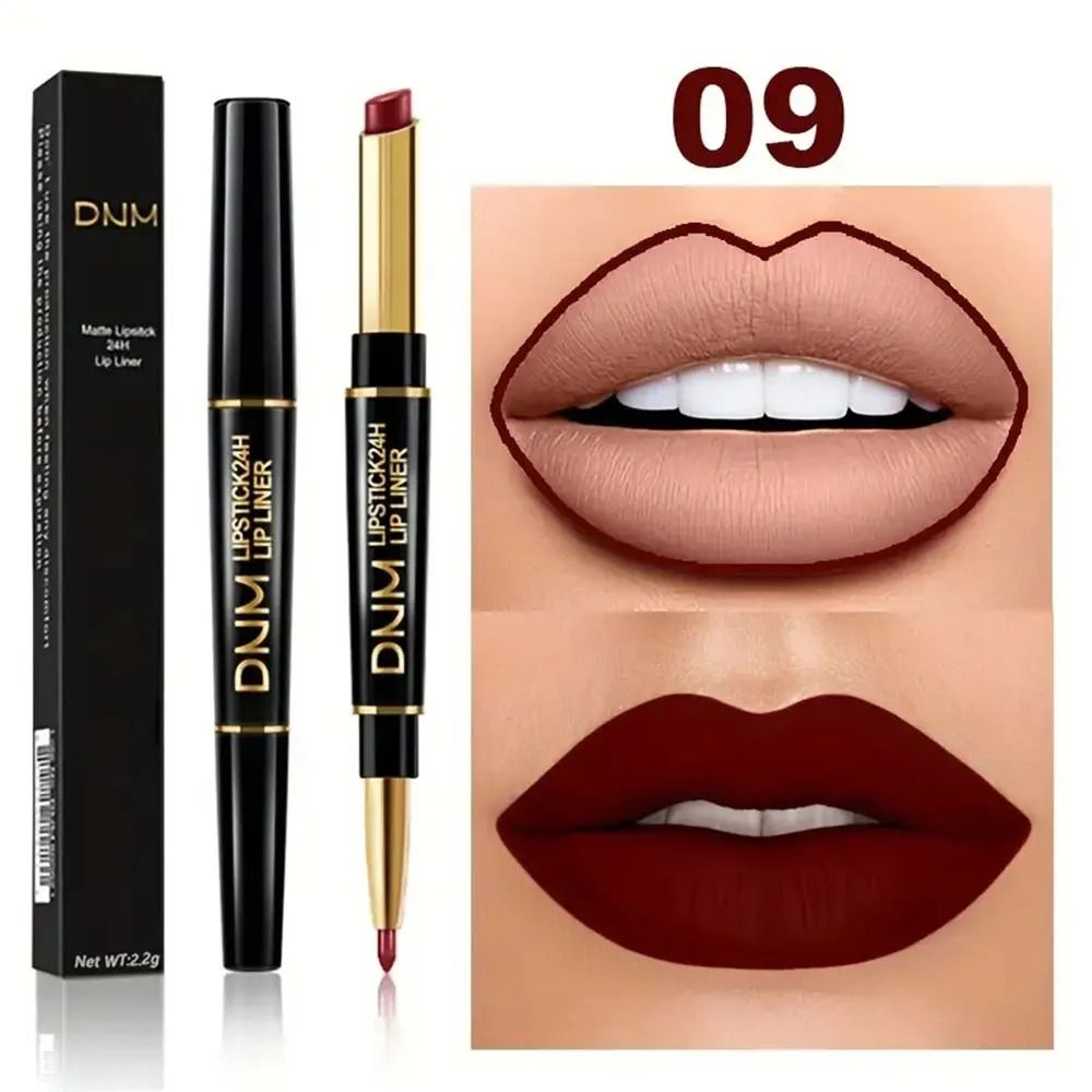 Double Ended Lipstick and Lip Liner Waterproof Long Lasting