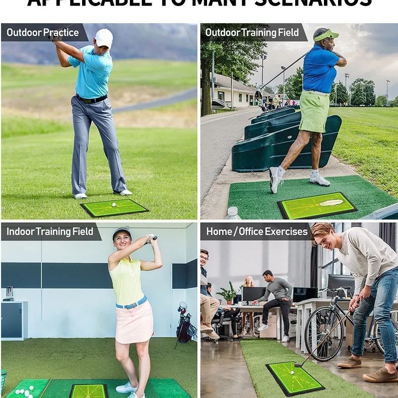 Golf Swing Training Strike Mat with Impact Track