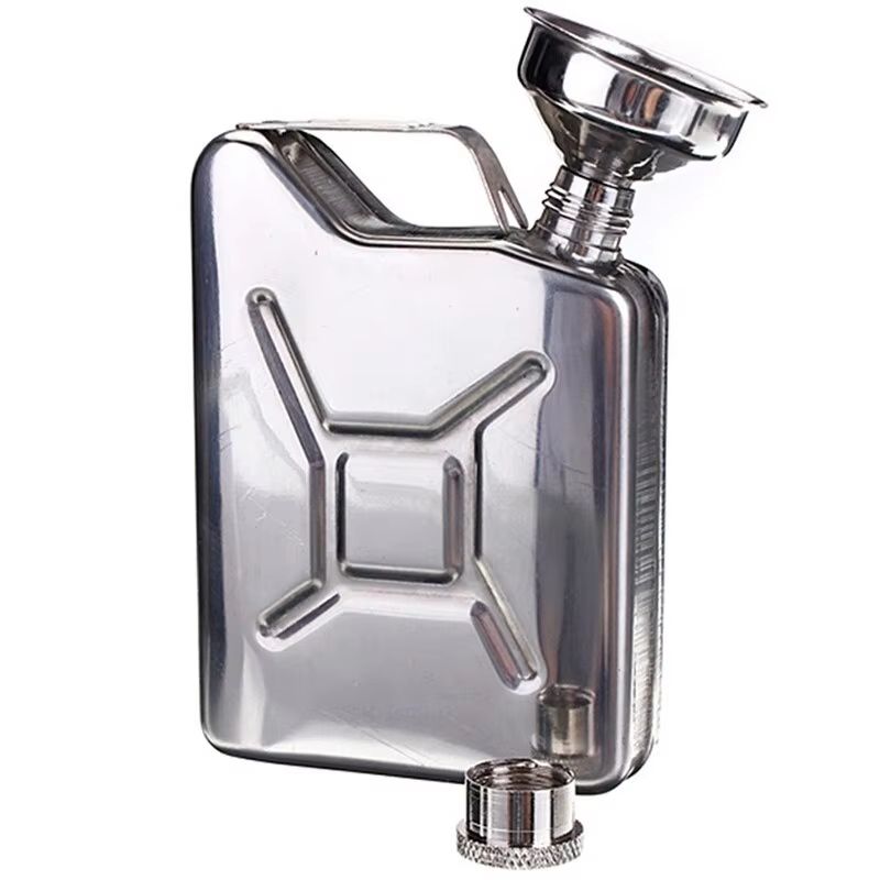 Stainless Steel Hip Flask 5 oz With Funnel For Whiskey And Liquor