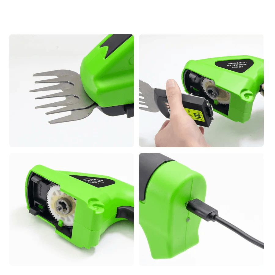 HILDA 2-in-1 Cordless Hedge Trimmer & Grass Shear, 20V Electric, Lightweight, Dual-Action Blades for Garden Shrub