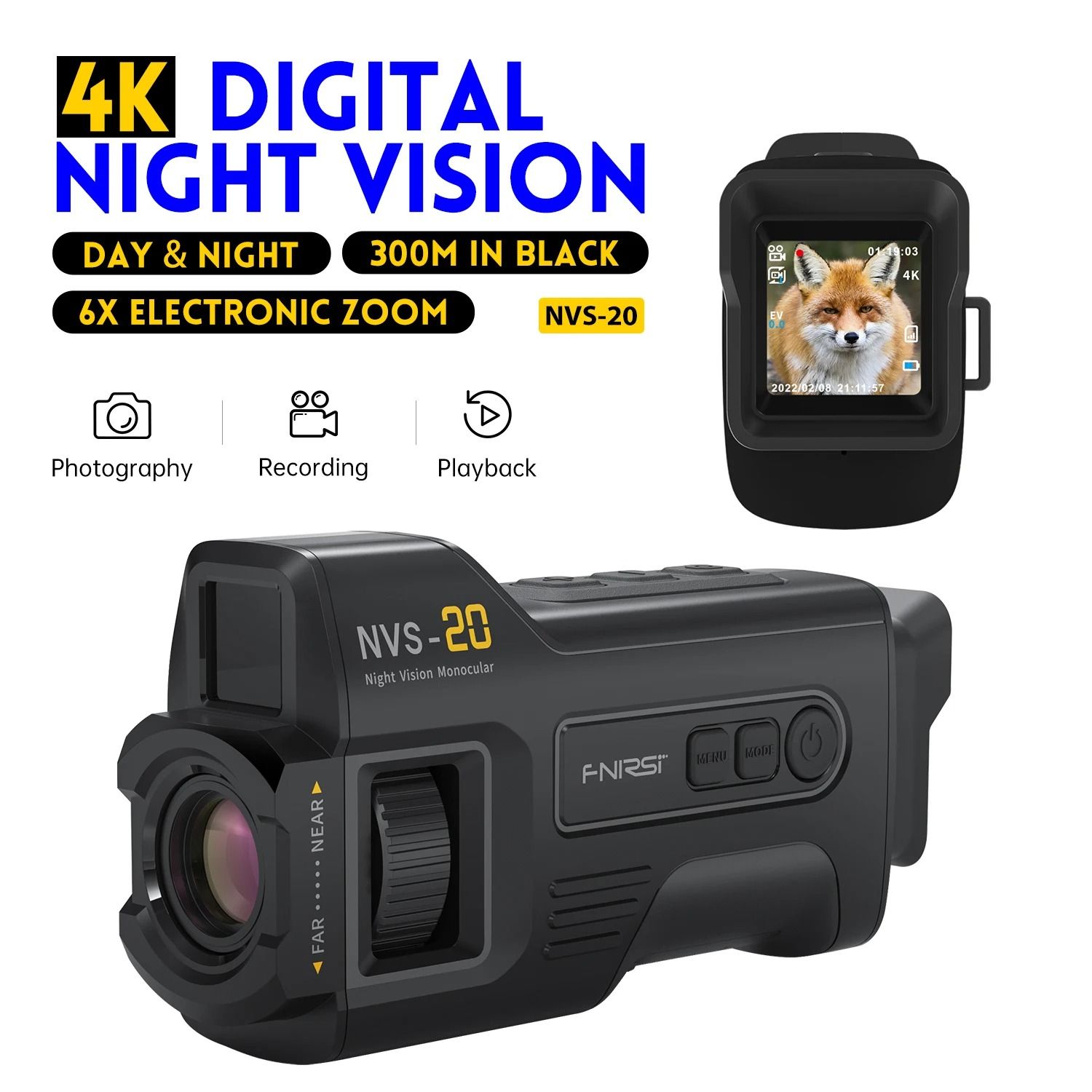 4K Infrared Night Vision Device NVS 20 and NVS 40