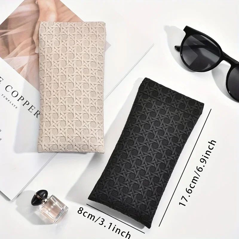 Portable Squeeze-Top Travel Sunglass Case – Soft Leather Eyewear Pouch