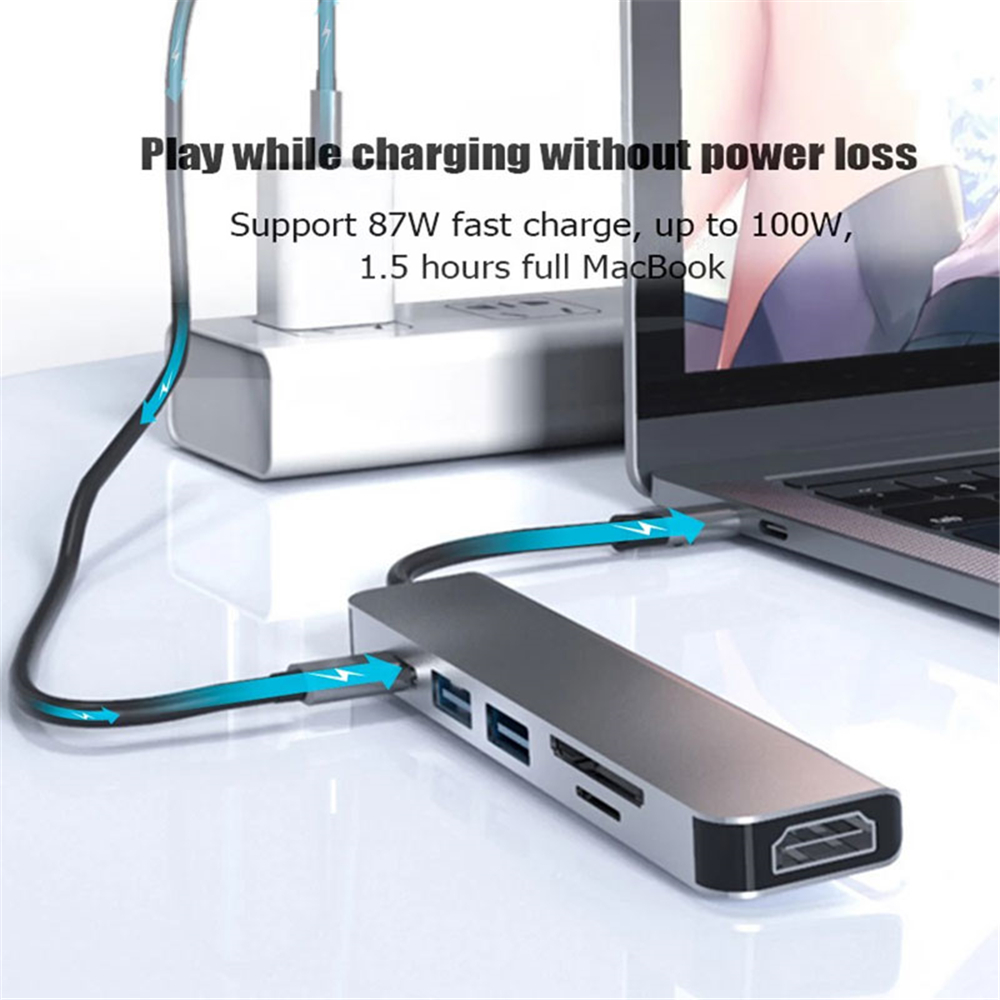 USB Docking Hub for MacBook, Fast Charge Splitter Station, High-Speed Charging for MacBook Computers