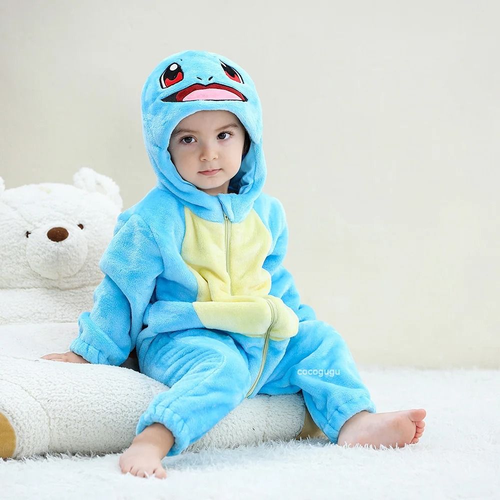 Pokemon Baby Romper Costume Onesie Kigurumi Pajama Outfit for Infants and Toddlers 0–3 Years