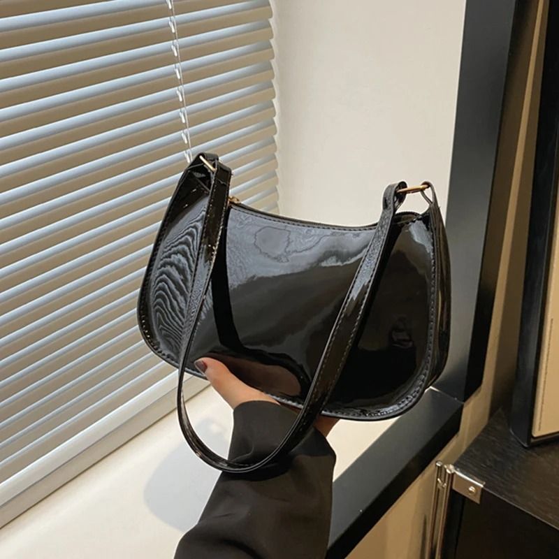 Women Retro PU Leather Shoulder Underarm Bag Casual Handbag