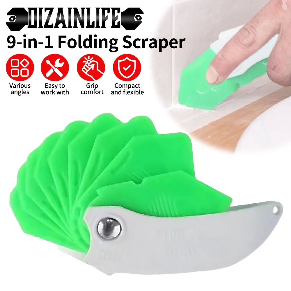Caulking Tool Kit, Professional Silicone Sealant Remover & Spreader Set for Tile, Window, Bathtub & Edge Finishing