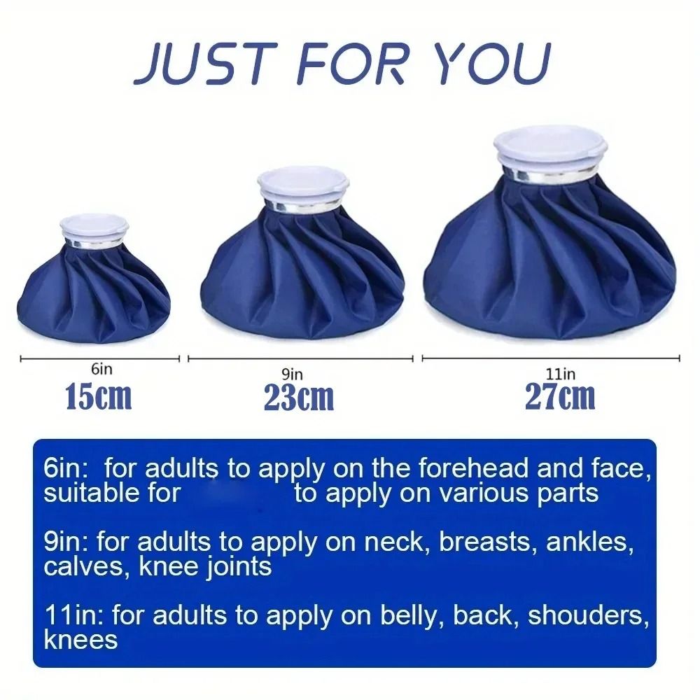 Reusable Hot and Cold Ice Bag Set with Elastic Support Wrap for Pain Relief and Injury Recovery