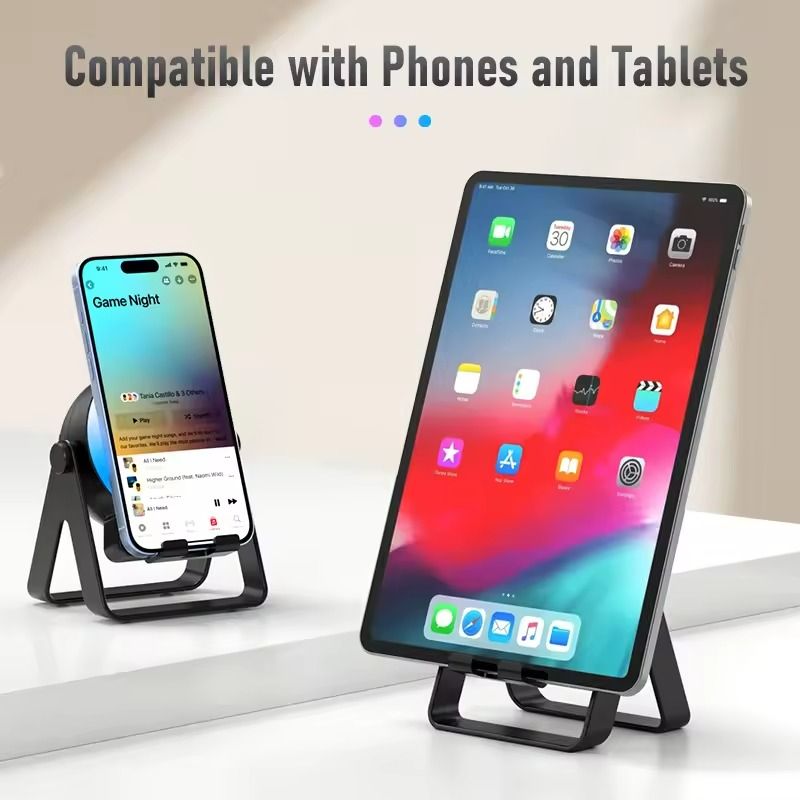 Magnetic Bluetooth Wireless Speaker Phone Holder Stand With LED