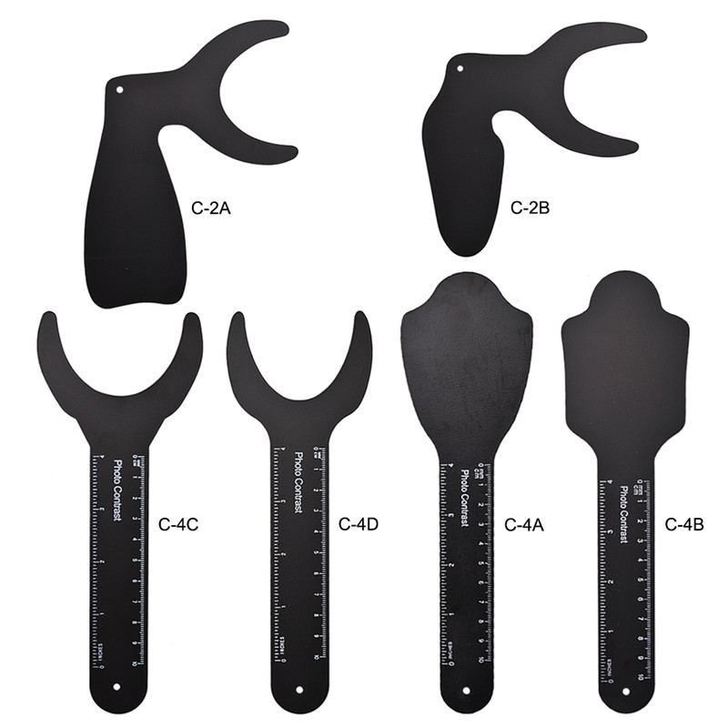 Orthodontic Cheek Plate with Scale Mark Autoclavable Metal Dentistry Tool for Professional Use