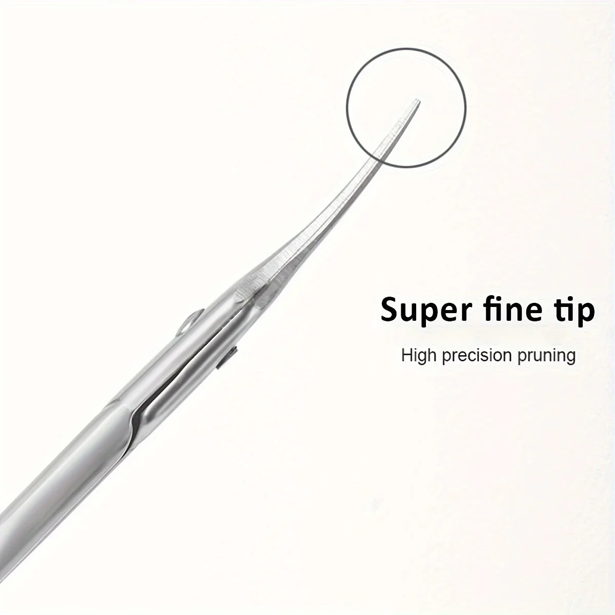 Curved Tip Cuticle Scissors Precision Nail Clippers for Manicure & Eyebrow Care