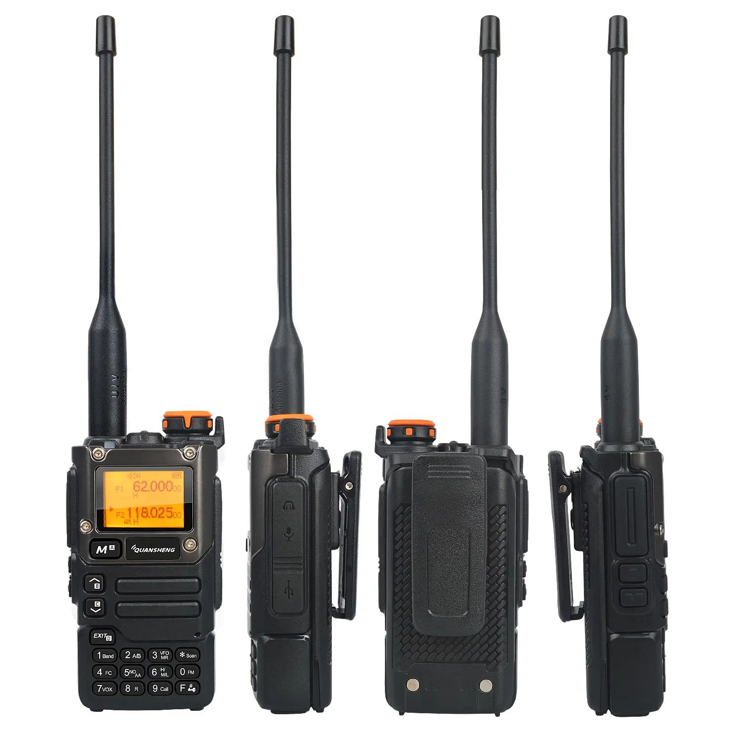 Quansheng UV-K5(8) Multi-Band Two-Way Radio with Air Band Receive, DTMF & Fast Frequency Scan