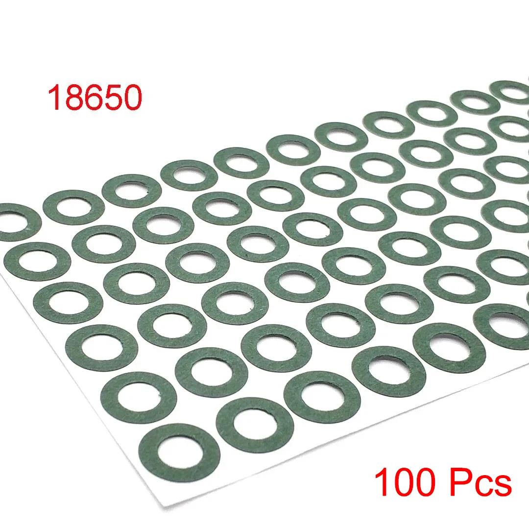 Self-Adhesive battery insulation gasket Pads for 18650/21700/26650 Cells – Barley Paper Safety Insulators for Battery