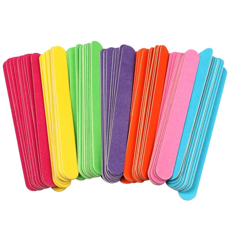 Wooden Nail Files Professional Manicure Pedicure Sanding File Set 20 Pack
