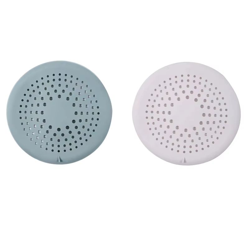 Silicone Shower Drain Hair Catcher Cover 5.9 Inch Suction Cup Anti Clog Strainer
