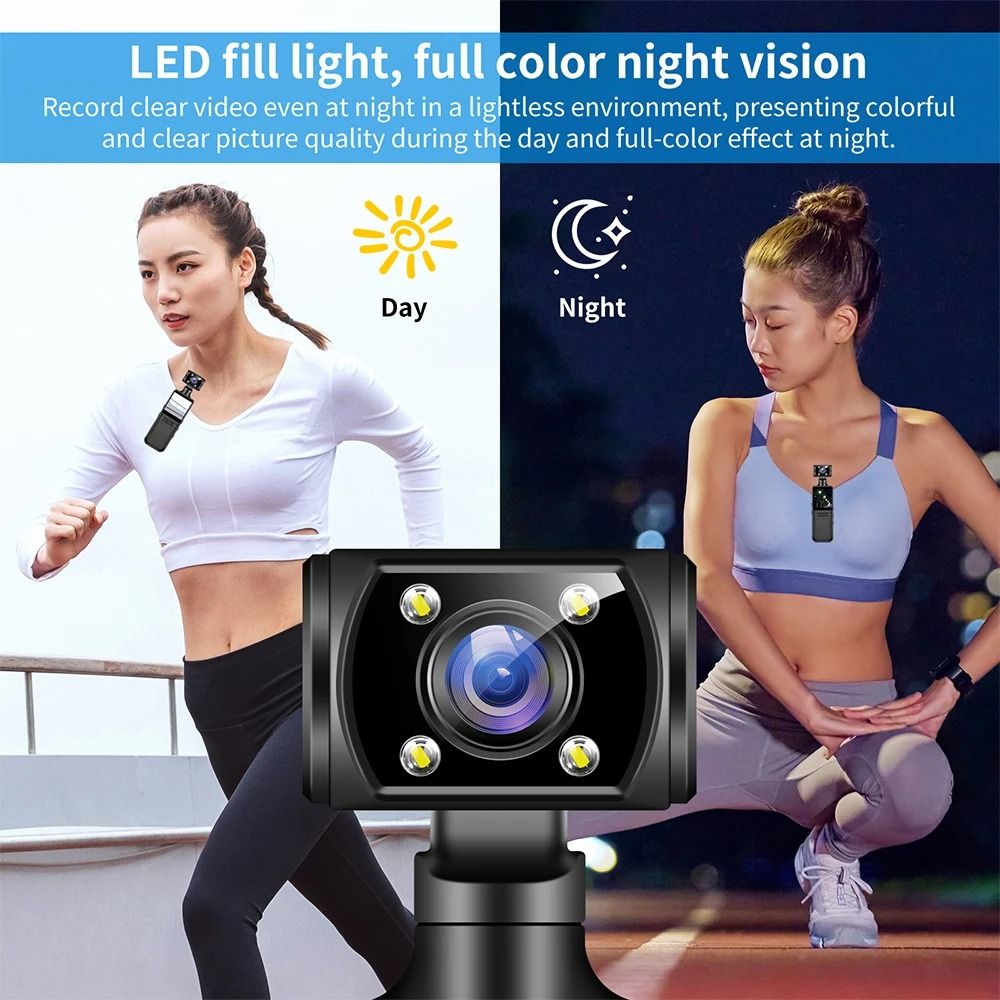 HD 4K Mini WiFi Action Camera with Motion Detection and 180 Degree Rotating Mount