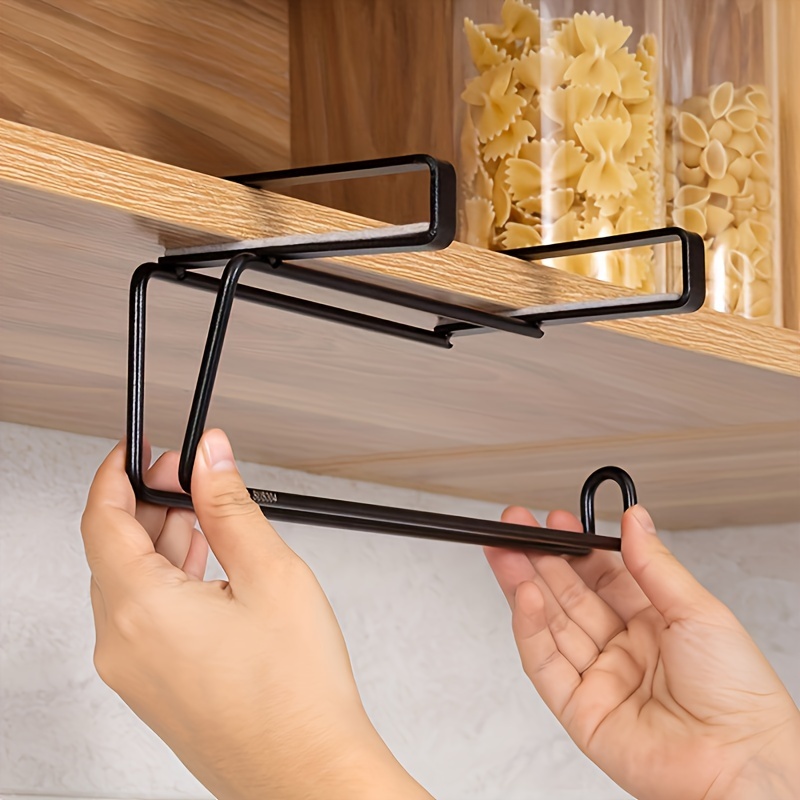 Plastic Wrap Storage Rack, Wall Hanging Rack, Kitchen Paper Towel Rack for Home Use