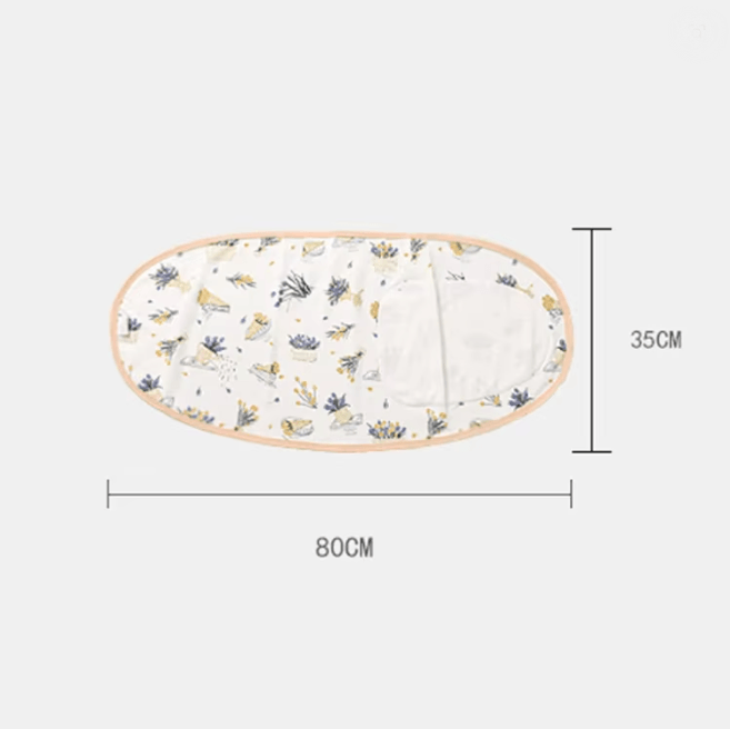 CalmNest Anti Startle Baby Swaddle Wrap Cotton Muslin Blanket