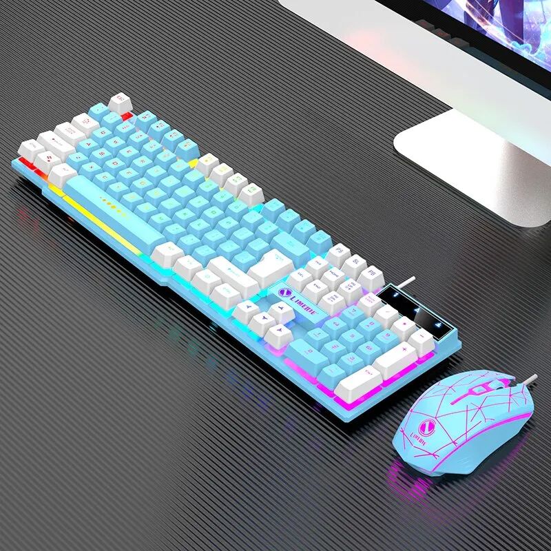 RGB Gaming Keyboard Mouse Combo Wired