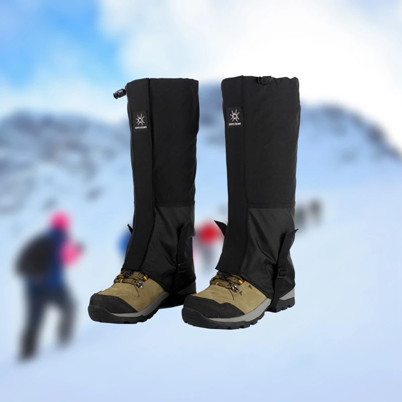 Durable Waterproof Leg Covers with Elastic Strap, Long Tube Legs Protection for Hiking, Skiing, Climbing, Shoes Cover