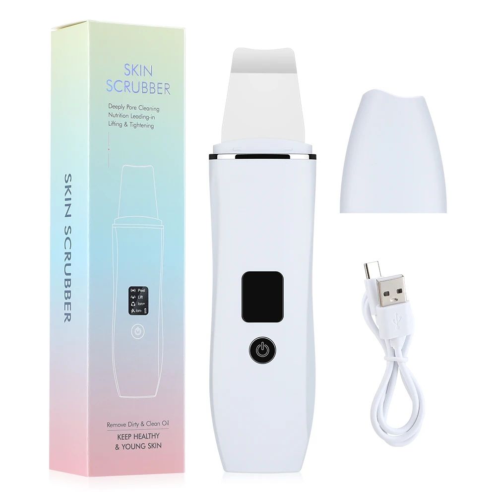 Electric Skin Scrubber Blackhead Remover Deep Clean Facial Spatula