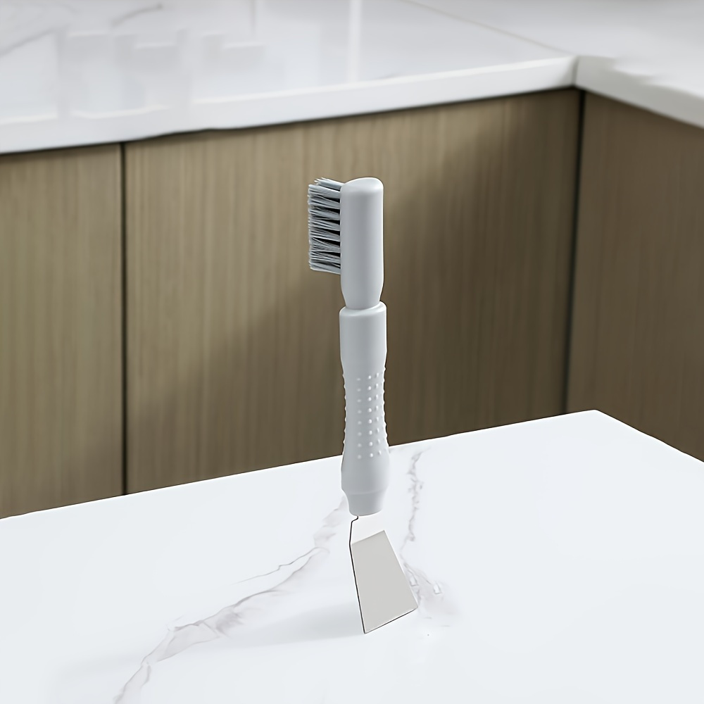 Ultimate 2-in-1 Scraper Tool with Brush, Christmas Sticker Remover & Range Hood Grease Cleaner