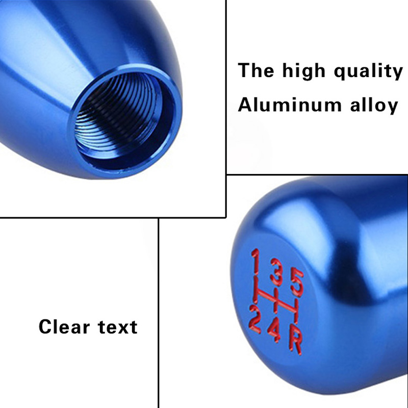 Universal 5-Speed Aluminum Gear Shifter Knob – Manual Transmission & Automatic Shift Lever