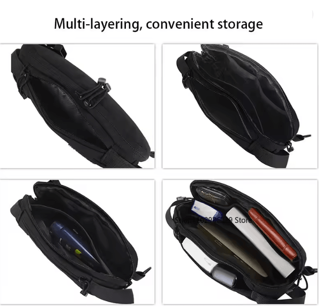 Tactical Shoulder Sling Chest Bag with IWB Pistol Pouch