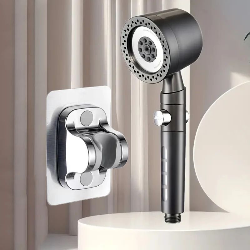 High Pressure Water Saving Handheld Shower Head with Stop Button
