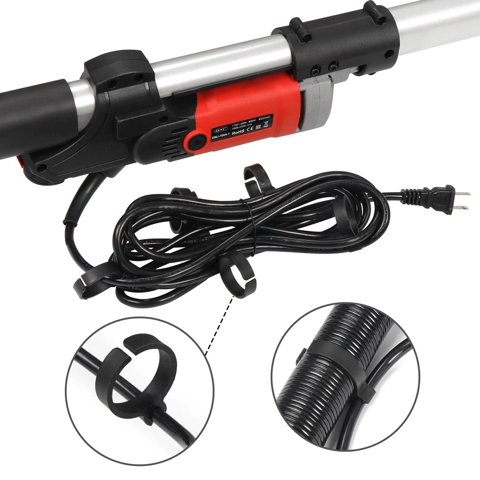 Heavy Duty Electric Drywall Sander with 6 Speed Control & Sanding Pads