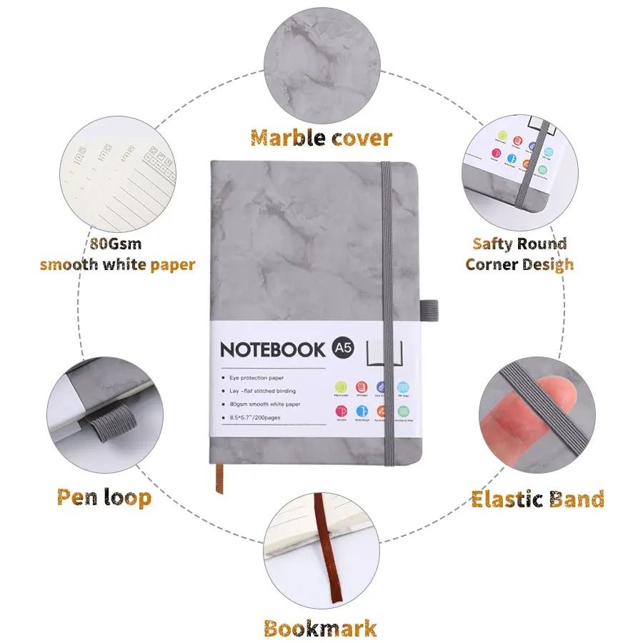 Professional A5 Paper Notebook – Thickened Page Executive Planner & Compact Lightweight Office Journal