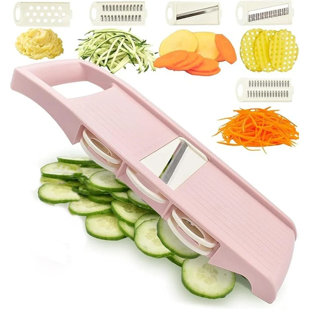Mandoline Slicer for Kitchen, Multi Blade Vegetable Slicer, Potato Cutter, Potato Chip Vegetable Cutter
