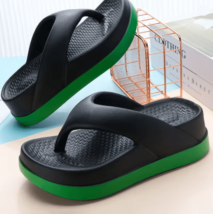 Comfortable Platform Flip Flops Non Slip Outdoor Casual Sandals for Women