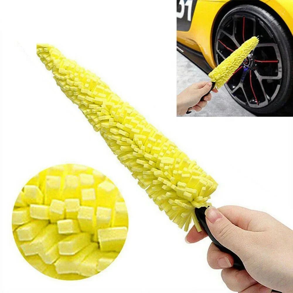 Easy Tire and Wheel Cleaning Brush