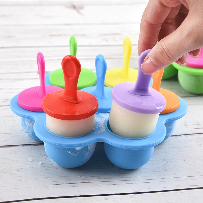 Silicone Popsicle Mold DIY Ice Cream and Fruit Pop Maker