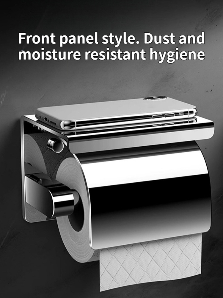 Wall-Mounted Stainless Steel Paper Towel Holder, Kitchen Roll Holder, Toilet Paper Holder, Bathroom Towel Rack