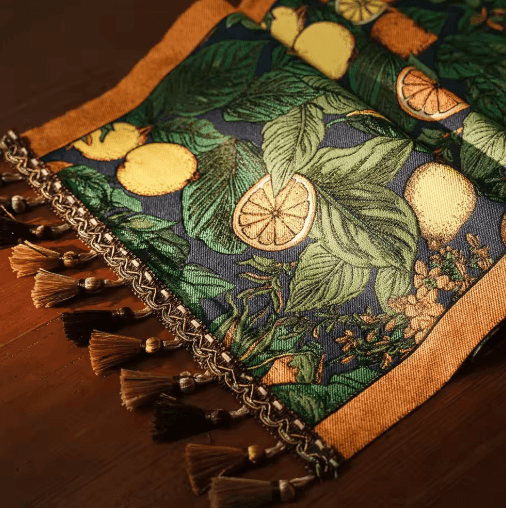 Farmhouse Lemon Table Runner Farmhouse Floral Kitchen & Dining Table Decor