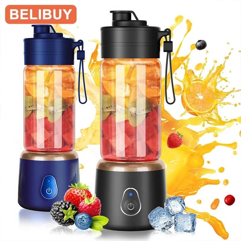 Portable USB Electric Juicer | 304 Stainless Steel Fruit Blender | Executive Household Citrus Squeezer System