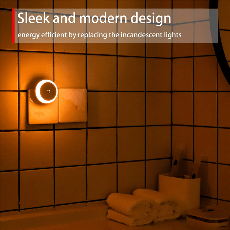 GlowEase Plug-In Smart Dusk to Dawn LED Night Light