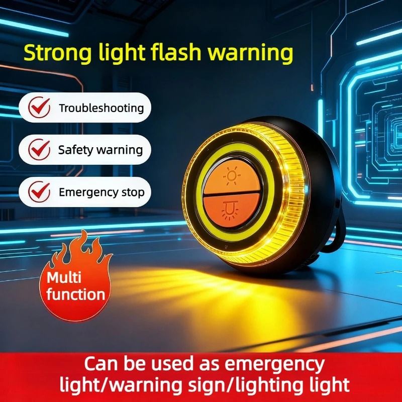 Car Emergency LED Warning Strobe Lights Strong Magnetic Induction Automotive Safety Accessories