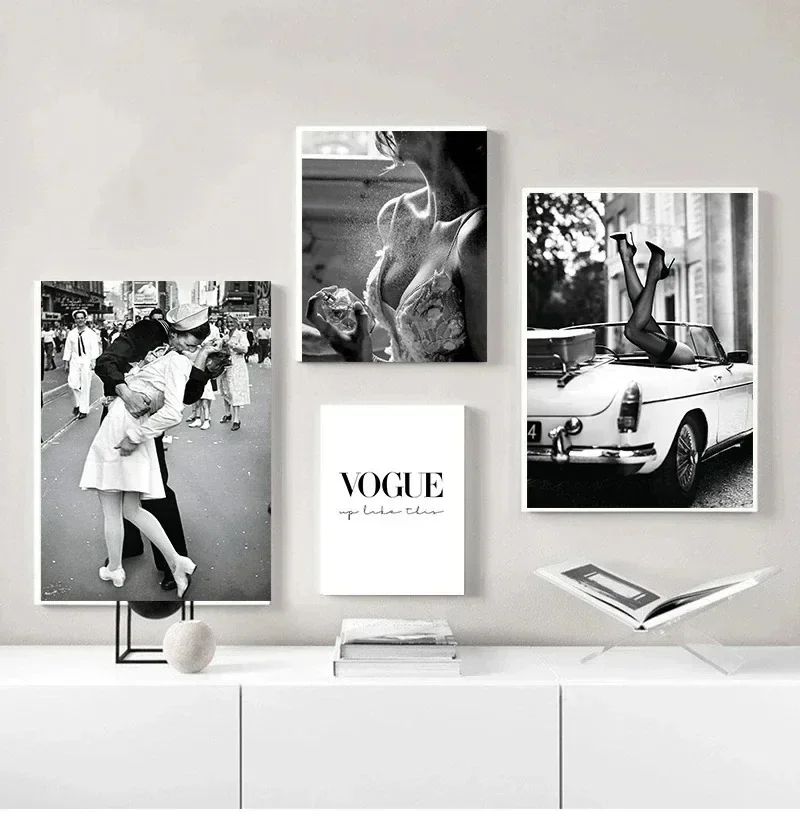 Vintage Woman Perfume Canvas Wall Art