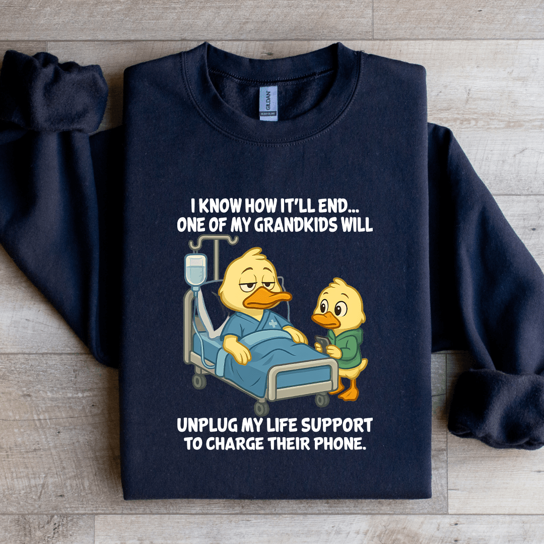 I Know How It'll End One Of My Grandkids Sweatshirt