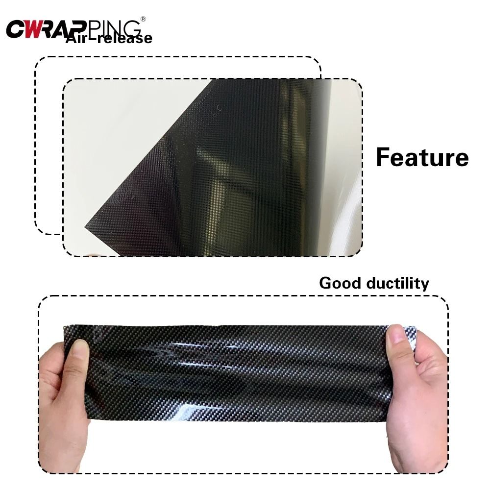 9D High-Gloss Carbon Fiber Vinyl Film – Premium Automotive Wrap